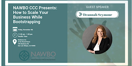 NAWBO CCC Presents: How to Scale Your Business While Bootstrapping