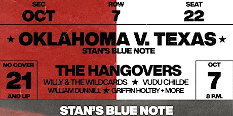 OU/TEXAS FRIDAY @ Stan's Blue Note