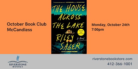 MCCANDLESS October Book Club - The House Across the Lake