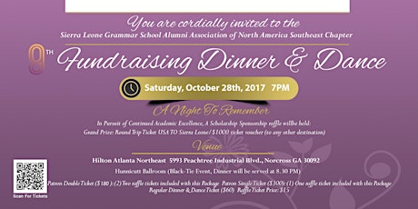 Sierra Leone Grammar School-USA-SE Alumni-2017 DINNER & DANCE primary image