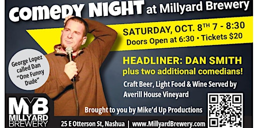 Comedy Night in Nashua with Dan Smith at Millyard Brewery