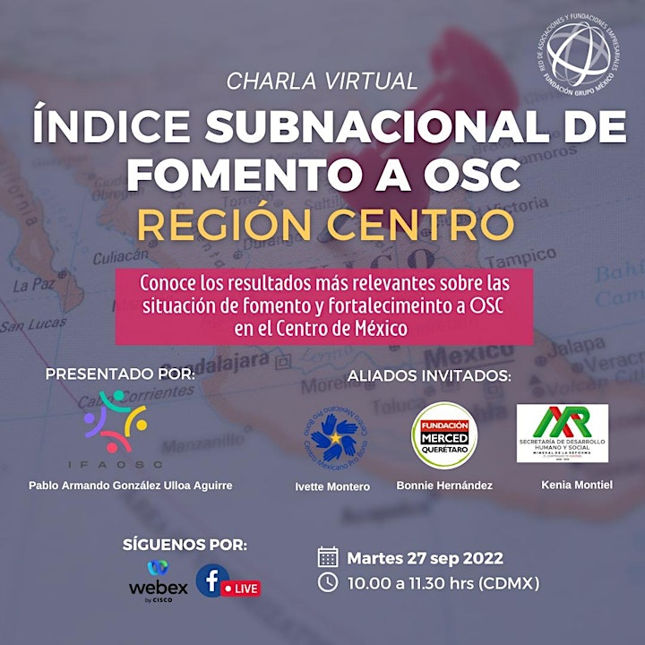 Imagen de Situación subnacional de Fomento a OSC. Región Centro