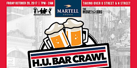 HU Homecoming Bar Crawl presented by Martell Cognac/MOVEMAKERS primary image