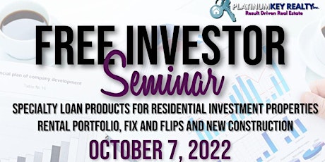 Free Investor Seminar