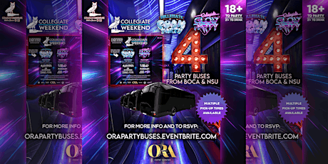 PARTY BUSES TO COLLEGIATE WEEKEND primary image