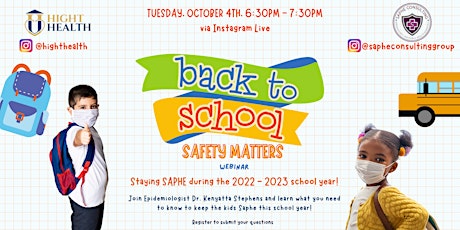 Back to School: How to Stay Safe! - Instagram Live