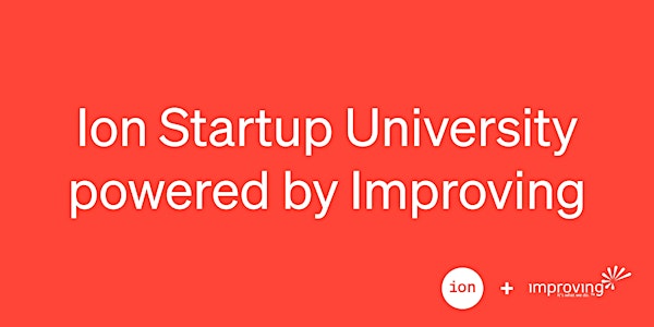 Ion Startup University: Product - Startwell