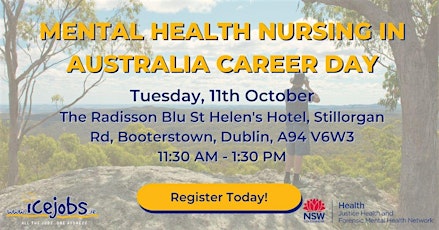 Mental Health Nursing in Australia Career Day (Dublin)
