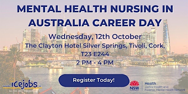Mental Health Nursing in Australia Career Day (Cork)