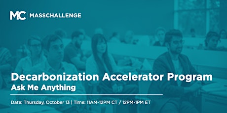Decarbonization Accelerator Ask Me Anything