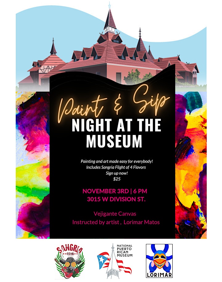Night At The Museum | Paint & Sip image