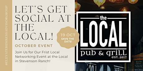 Meet Local Small Business Owners at The Local!
