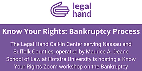 Primaire afbeelding van Know Your Rights Workshop: Bankruptcy Process