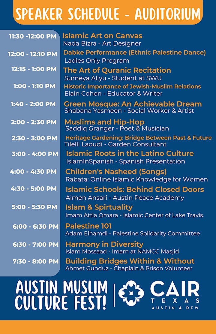 Austin Muslim Culture Fest: Break 'Naan' With Your Muslim Neighbors image