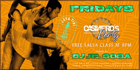 Casinero's Salsa night at Casa Tiki with DJ Jr. Sosa
