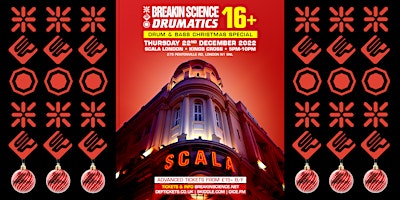Breakin Science  + Drumatics 16+ D&B Christmas Special Poster