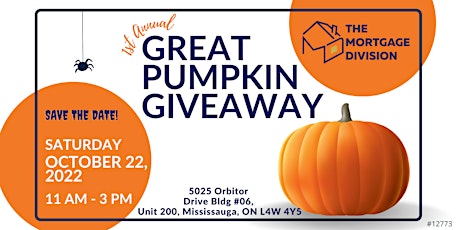 The Mortgage Division 1st Annual Great Pumpkin Giveaway!