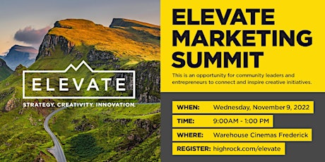 Imagen principal de ELEVATE Marketing Summit 2022
