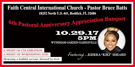6th Pastoral Anniversary Appreciation Banquet primary image