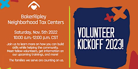 2023 BakerRipley Neighborhood Tax  Centers Volunteer Kick-Off