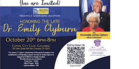 Fundraising Reception Honoring the late Dr. Emily Clyburn