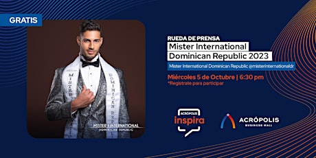 Rueda de Prensa Mister International Dominican Republic