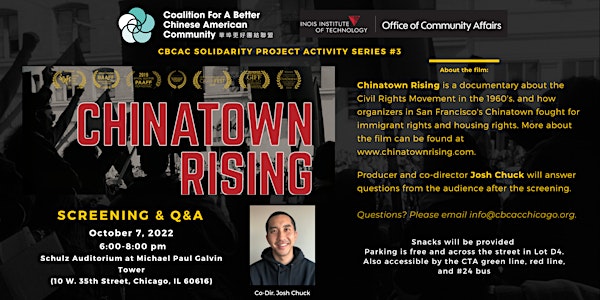 Chinatown Rising Film Screening.