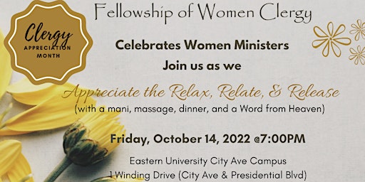 Clergy Appreciation Month Gathering for Women Ministers