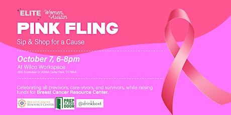 Pink Fling - Sip and Shop to Benefit The Breast Cancer Resource Center