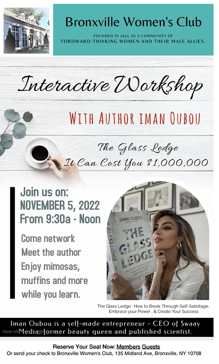 Bronxville Women's Club Interactive Workshop with Author Imam Oubu image