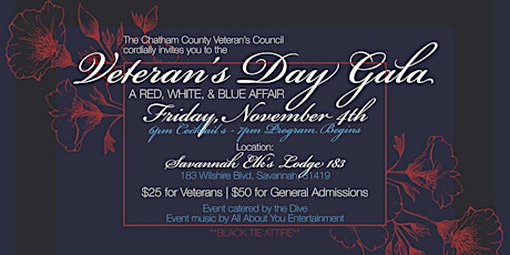 Veteran's Day Gala a Red White and Blue Affair