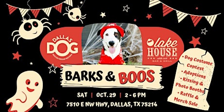 Barks & Boos Halloween Dog Costume Party.