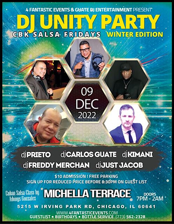 DJ UNITY Party Salsa Friday (Winter Edition) @ Michella’s Nightclub image