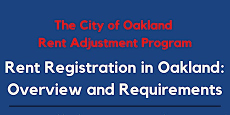 Rent Registration in Oakland: Overview and Requirements