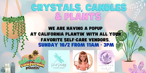 California Plantin' Crystals and Candles Popup