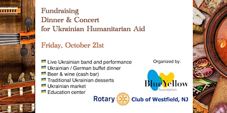 Fundraising Dinner & Concert for Ukrainian Humanitarian Aid