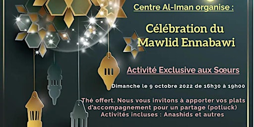 Activité pour les Femmes - Célébration du Mawlid Ennabawi