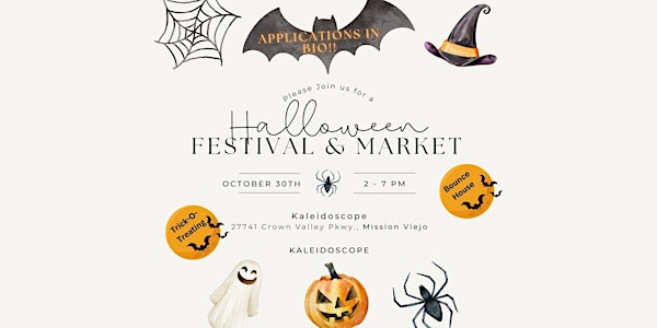 Halloween Festival and Market at Kaleidoscope, Mission Viejo