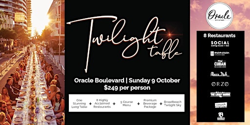 Oracle Boulevard Twilight Table Dinner 2022