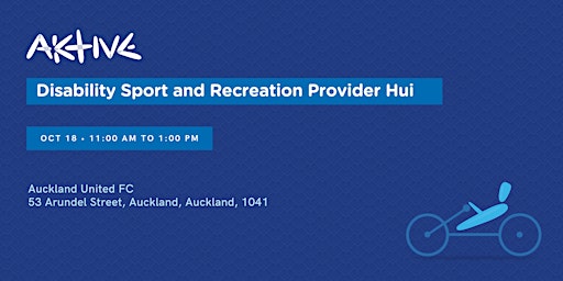 Disability Sport and Recreation Provider Hui II