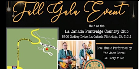 Vintage Dinner & Dance Gala at La Canada Country Club Sunday, October 16th