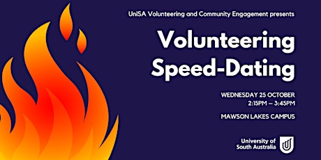 UniSA Volunteering Speed-Dating: Mawson Lakes primary image