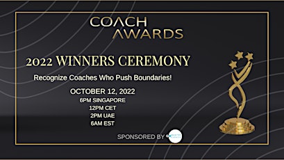 CoachAwards 2022 Winners Ceremony