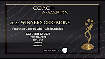 CoachAwards 2022 Winners Ceremony