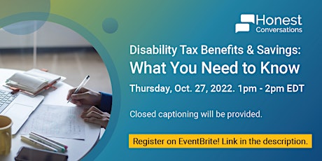 HC: Disability Tax Benefits & Savings - What You Need to Know