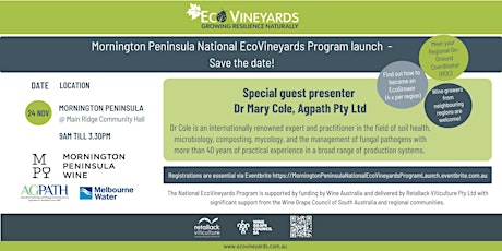 Mornington Peninsula National EcoVineyards Program launch