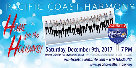 Pacific Coast Harmony – Home for the Holidays! primary image