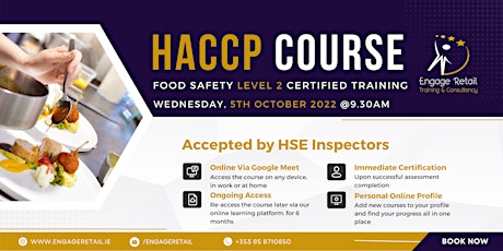 HACCP Training Course- Food Safety Level 2
