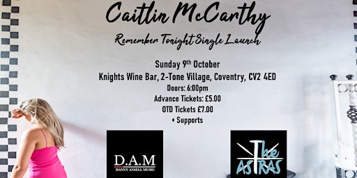 Caitlin McCarthy - Remember Tonight Single Launch