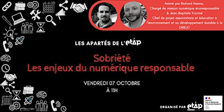 Hauptbild für L'aparté de l'ETAP #37 : Sobriété, le numérique responsable
